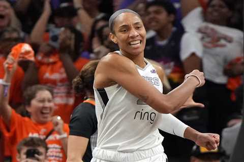A’ja Wilson’s bucket in closing seconds propel Aces to 3-0 lead in WNBA Finals