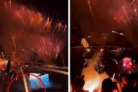 Rogue Firework Fireballs Shoot Into Concert Crowd, on Video