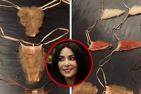 Kim Kardashian Unveils New SKIMS Pubic Hair Thong Line