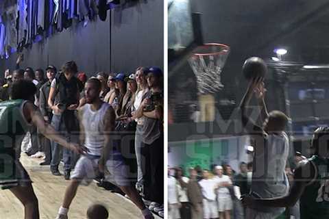 Justin Bieber Wows Crowd With Deep Three-Pointers In Basketball Game