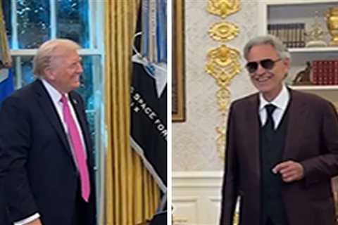 Andrea Bocelli Sings to Donald Trump in Oval Office