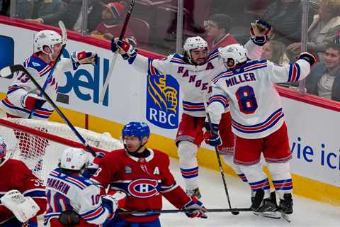 Rangers storm past Canadiens with third-period surge to snap 3-game skid