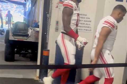 Brian Burns speaks out on viral tunnel video after crushing Giants loss