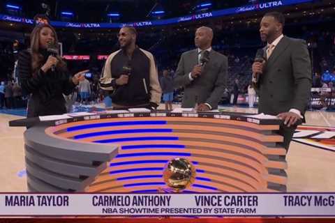 Fans rip Carmelo Anthony’s ‘podcast’ outfit for NBC TV debut