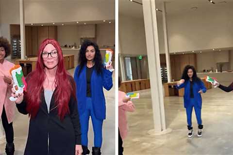 Kim Kardashian, North West and Kris Jenner Dress as TikTokers For Halloween