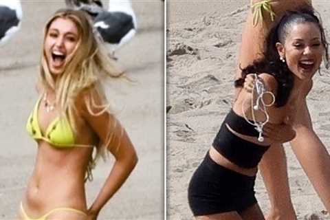 Bella Podaras' Bikini Bottoms Nearly Fall Off While Shooting 'Euphoria' Scene