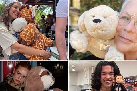 Stars Gettin' Cozy With Stuffed Animals For National Plush Animal Lovers Day!