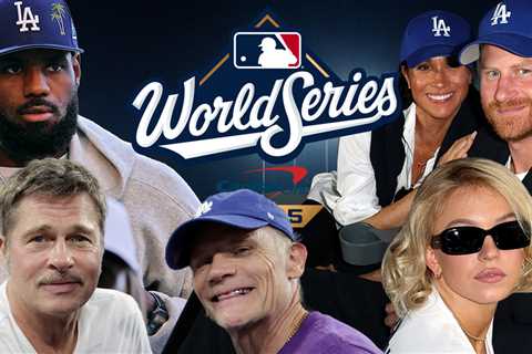 Prince Harry, Meghan Markle, Brad Pitt & More Stars Attend World Series Game 4