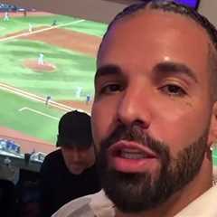 Drake Supports Hometown Blue Jays at Game 6 of the World Series