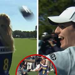 Caitlin Clark Laughs At Sophie Cunningham Drilling Fan W/ Tee Shot At Pro-Am