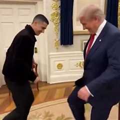 Donald Trump Plays Soccer With Cristiano Ronaldo in Oval Office in A.I. Video