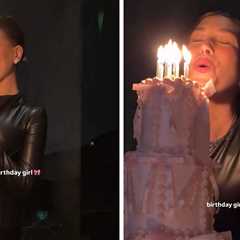 Hailey Bieber Celebrates 29th Birthday Early With Massive Cake, Rhode Products