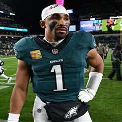 A.J. Brown shuts down Jalen Hurts question in testy interview moment