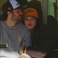 Josh Allen and Hailee Steinfeld cozy up during QB’s jersey retirement ceremony in heartfelt scene