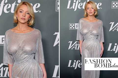 Sydney Sweeney Wore a Silver Christian Cowan X Elias Matso Dress the Variety Power Women Event
