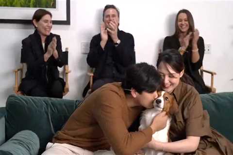 Shohei Ohtani has awkward moment with wife and dog while accepting NL MVP award