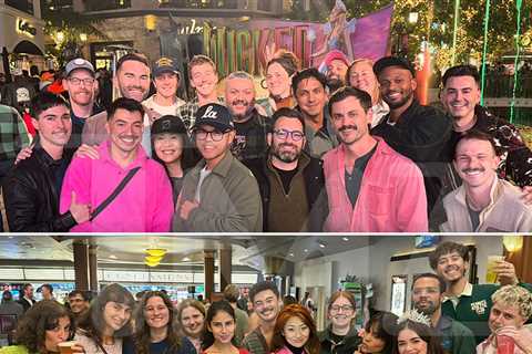 Fans Celebrate Wicked Premiere in Glinda and Elphaba-Themed Costumes