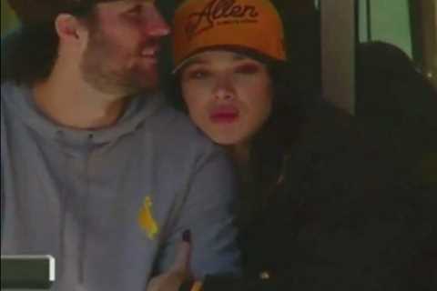 Josh Allen and Hailee Steinfeld cozy up during QB’s jersey retirement ceremony in heartfelt scene