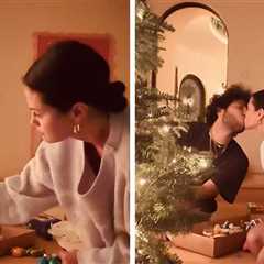 Newlyweds Selena Gomez and Benny Blanco Decorate Christmas Tree