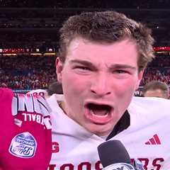 Fernando Mendoza basks in Indiana’s spotlight after making final Heisman case: ‘Flippin’ champs’