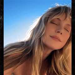 Heidi Klum Tans Topless, on Video