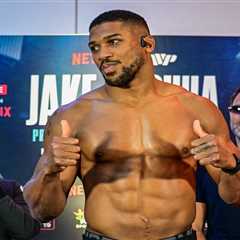 The Anthony Joshua-Jake Paul weight disparity is absolutely massive