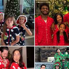 Famous Families Wearing Matching Pajamas For The Holidays