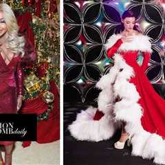 Real Housewives Christmas Fashion: Phaedra Parks Poses in a Red Zhivago Sequins Dress and Bronwyn..