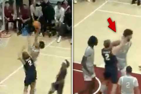 Utah Tech Player Punches Opponent After Getting Dunked On, Wild Video!