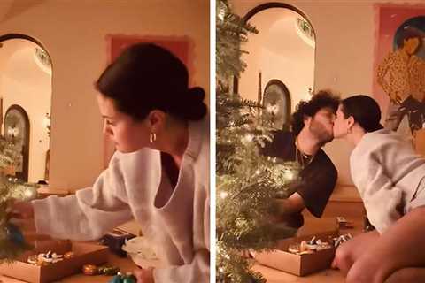 Newlyweds Selena Gomez and Benny Blanco Decorate Christmas Tree