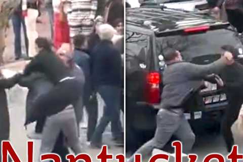 Nantucket Christmas Market Interrupted by Wild Brawl in Street, on Video