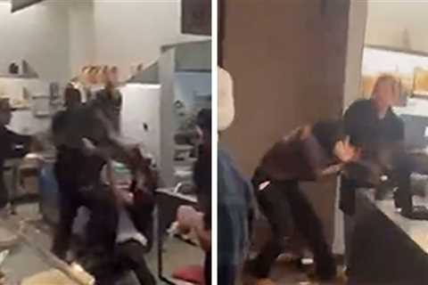 Chipotle Customers Brawl With Employees Behind Counter, Caught on Video