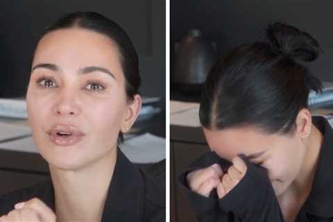 Kim Kardashian Says She Threw Her Back Out Studying for Bar Exam