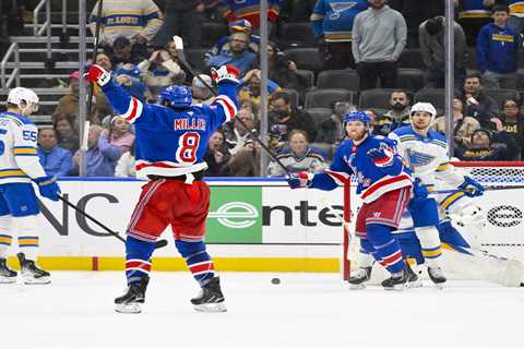 Gabe Perreault and J.T. Miller come up big in Rangers’ OT victory over Blues