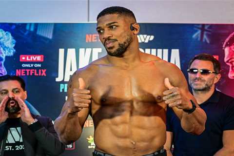 The Anthony Joshua-Jake Paul weight disparity is absolutely massive