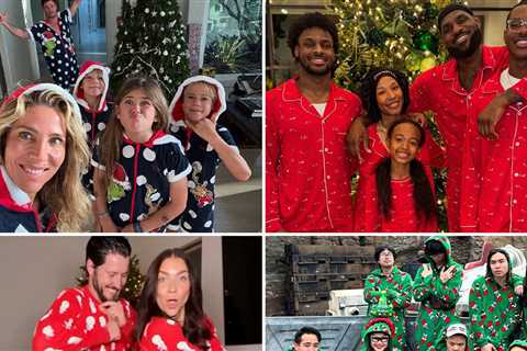 Famous Families Wearing Matching Pajamas For The Holidays