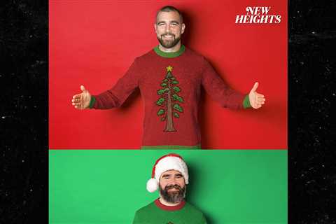 Travis and Jason Kelce Spark Viral Reactions with Suggestive Christmas Sweaters