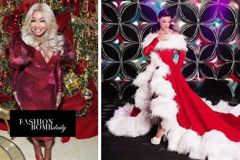 Real Housewives Christmas Fashion: Phaedra Parks Poses in a Red Zhivago Sequins Dress and Bronwyn..