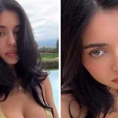 Kylie Jenner Rings in New Year Busting Out of Gold Bikini