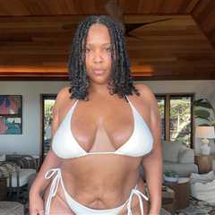 Lizzo Shows Off Weight Loss in White Bikini