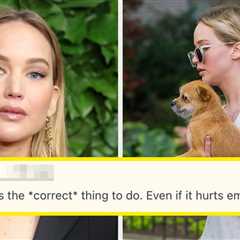 Jennifer Lawrence Said She Gave Up Her Dog After She Began To See It As A “Threat” To Her Young Son,..