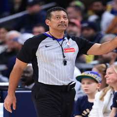 NBA referee taken off on wheelchair after suffering injury