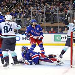 Rangers follow up Bruins embarrassment by blowing early lead to Kraken for fourth straight loss