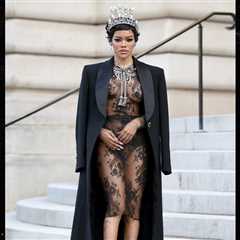 Teyana Taylor Goes Near-Nude in See-Through Dress at Paris Fashion Week Show