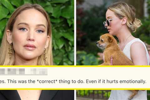 Jennifer Lawrence Said She Gave Up Her Dog After She Began To See It As A “Threat” To Her Young Son,..