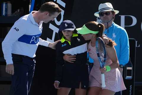 Tennis star Zeynep Sonmez comes to aid of ball girl who collapsed on court during Australian Open..