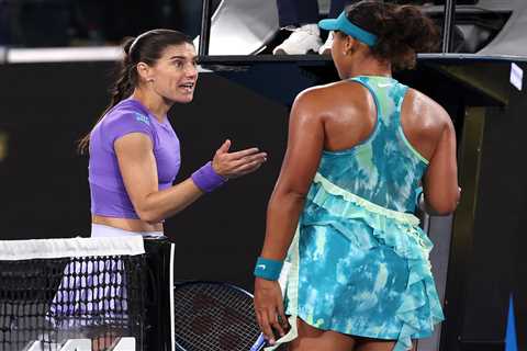 Naomi Osaka’s Australian Open match ends with heated handshake exchange