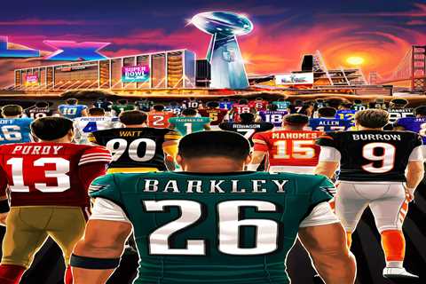 NFL’s Super Bowl 2026 graphic goes viral over curious Sam Darnold and Drake Maye placement