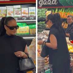 Billionaire Rihanna Looks Chic During Grocery Shopping Run in L.A., on Video