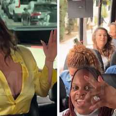 Former Miss Universe Albania Angela Martini Pulls Oracle Cards on 'TMZ Brunch Bus'